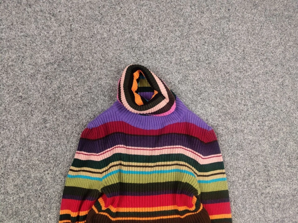 Archivo de Colección Miss Sixty Estilo Y2K Rayas Ligero Cuello Tortuga Manga Larga Foto 4 de 4