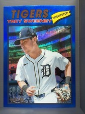 2026 Topps Heritage - Trey Sweeney #203 Chrome Blue Refractor /150