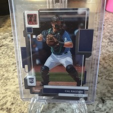 2022 Panini Chronicles - Clearly Donruss Cal Raleigh #4 Red /100 (RC)