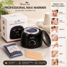 Professional Wax Warmer Hair Removal 500ml Depilatory Waxing Kit  Beans Sticks