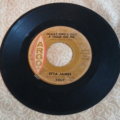 Etta James Something's Got a Hold on Me 7'' Black Vinyl 45RPM Argo 5409