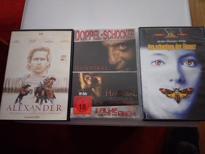 Jodie Foster, Anthony Hopkins -4dvd Das Schweigen der Lämmer Hannibal Alexander