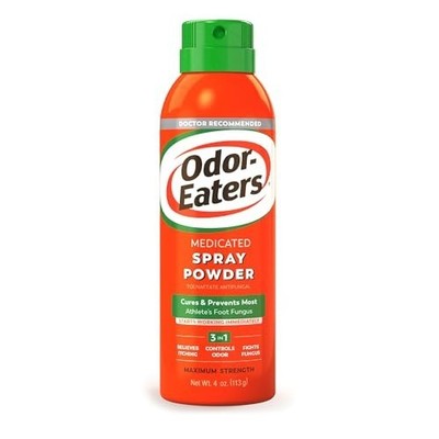 Odor-Eaters Foot Spray Powder 4 Oz | Antifungal foot spray powder for athlete's