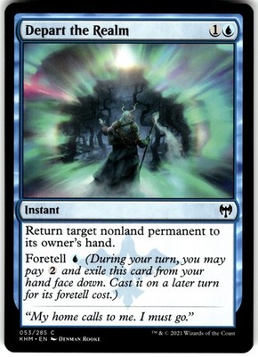 Depart the Realm 53 Kaldheim KHM C MTG Magic The Gathering C LP