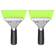 2pcs Squeegee 5 Inch Water Blade Shower Squeegee for Window Glass Door, Green