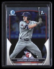 Christian Knapczyk 2023 1st Bowman Draft Chrome # Cleveland Guardians B014
