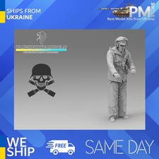 Black Snake 05 1/35 Tiger Commander En Invierno Uniforme Frente Oriental Resina Kit