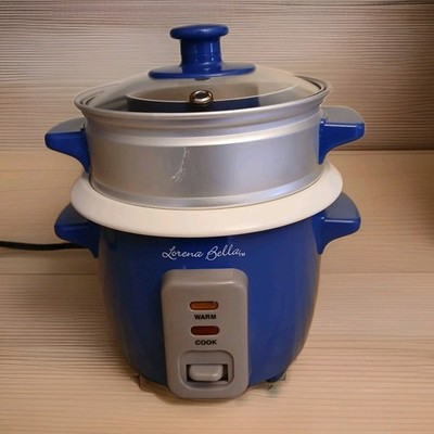 Lorena Bella Mini Multi Cooker - Blue No Box New With All Inserts/ Instructions