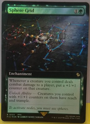 MTG - Final Fantasy Commander - Sphere Grid (123) *Borderless Foil*