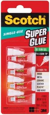 Scotch Super Glue Gel 4/Pkg-.017oz