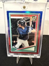 2025 Panini Donruss - Rated Prospects Roman Anthony #155 Red & Blue Laser (RC)