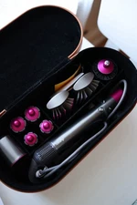 Dyson Airwrap HS01 Complete Multi Styler Nickel/Fuchsia (USED) full set