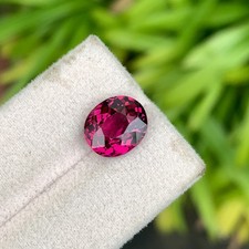 5 Cts Natural Pink Garnet 11mm SI Clarity Oval Shape Loose Gemstone Tanzania