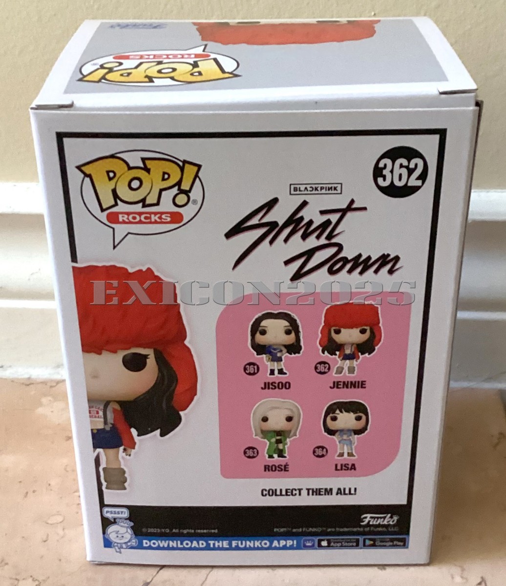 2023 Funko Pop Rocks BLACKPINK - #362 Jennie Kim K-Pop Music Vinyl