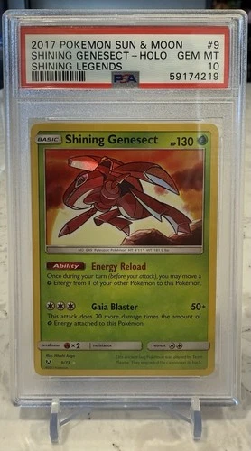 Pokemon Shining Genesect Shining Legends Holo Rare #9 PSA 10 Gem Mint