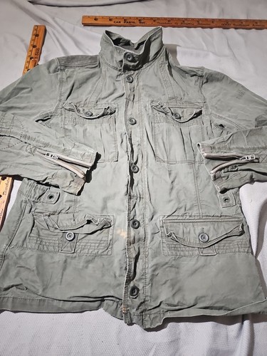 Giacca Gap Uomo XL Verde Militare Soprannaturale Dean Winchester Comandante Cappotto - Foto 2 di 23