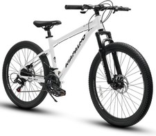 24/26 Inch Mountain Bike, 21 Speed Mountain Bicycle with Mechanical Disc Brakes