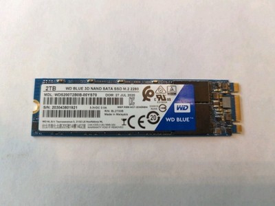 2TB WD Blue WDS200T2B0B-00YS70 2 TB Solid State Drive - M.2 2280 Internal - SATA