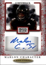 2021 SAGE Premier Draft Marlon Character #A36 Autographs Red Louisville 21E