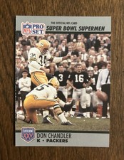1990 Pro Set Super Bowl XXV Silver Anniversary - Don Chandler #121