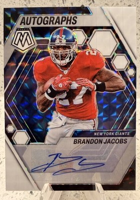 2023 Panini Mosaic - Brandon Jacobs Auto /25 - #AM-BJ White Prizm