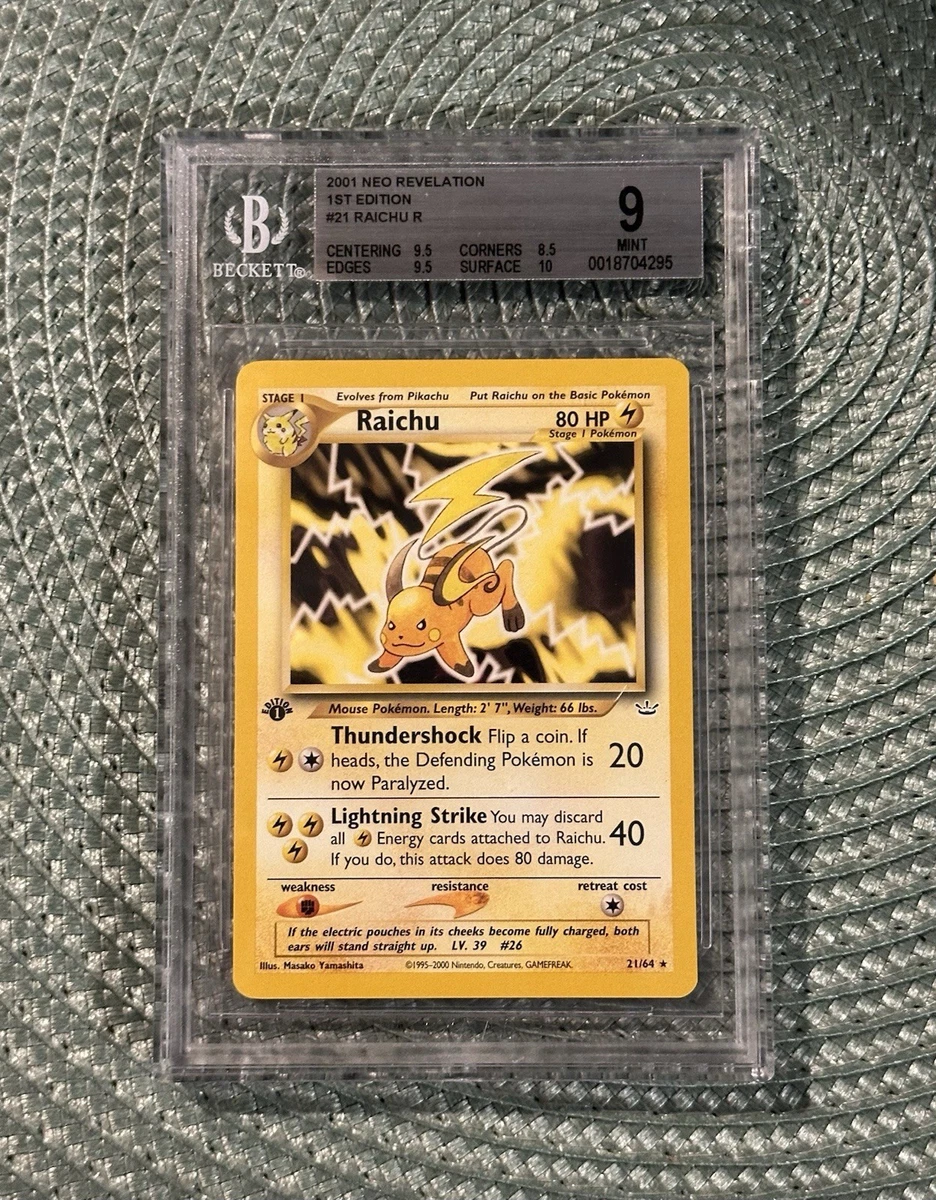 Raichu Pokémon TCG Beckett Grading Services (BGS) Individual