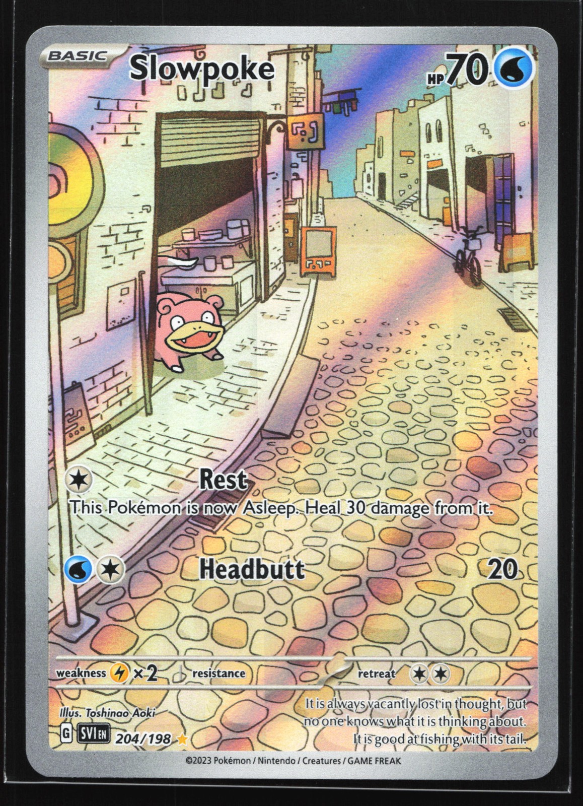 Slowpoke 204/198 SV01: Scarlet & Violet Base Set Illustration Rare Pokemon Card
