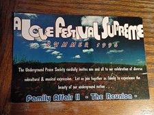 90s Rave Party Flyer~ Family Affair II The Reunion Summer 96
