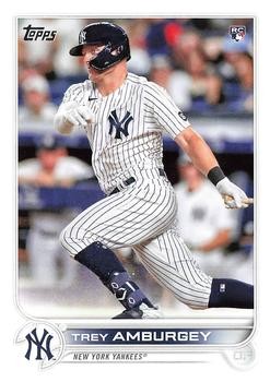 Trey Amburgey 2022 Topps 263 New York Yankees Rookie Baseball Card - Picture 1 of 1