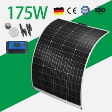 175W Flexible Solar Panel Kit Battery Charger &30A Controller Caravan Campervan