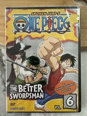 One Piece - Vol. 6: The Better Swordsman (DVD, 2007, Edited Dubbed) New/Sealed