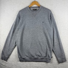 Vintage Eisenegger Sweatshirt Mens Small Grey Crew Neck Casual Jumper Logo