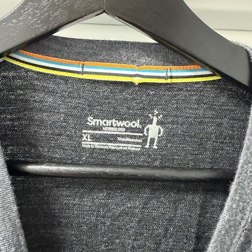 Smartwool Men's Merino 250 Shirt Baselayer Pattern Crew Men’s Size: XL Gray - Picture 3 of 8