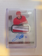 2017-18 Upper Deck Premier Rookie Auto Patch Janne Kuokkanen AR-JK /299