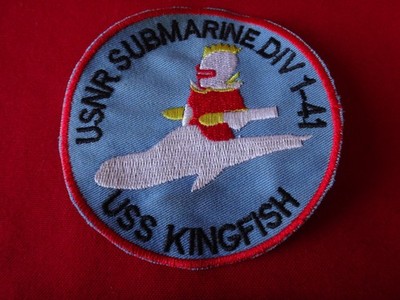 US Navy Reserve USNR USS KINGFISH Submarine Division 1-41 Patch
