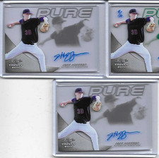 2014 Leaf Trinity Draft PURE Glass Jeff Hoffman Charcoal Auto RC Blue Jays