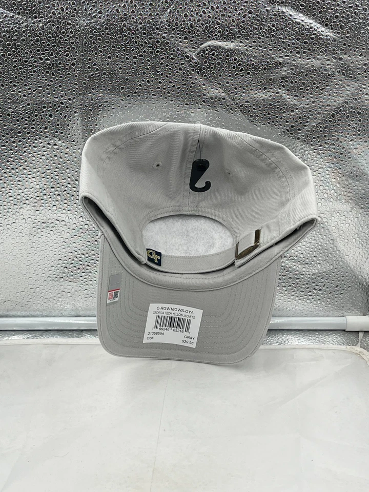 Georgia Tech Chaquetas Amarillas Marca NCAA '47 Gris Limpieza Sombrero Ajustable Foto 3 de 4
