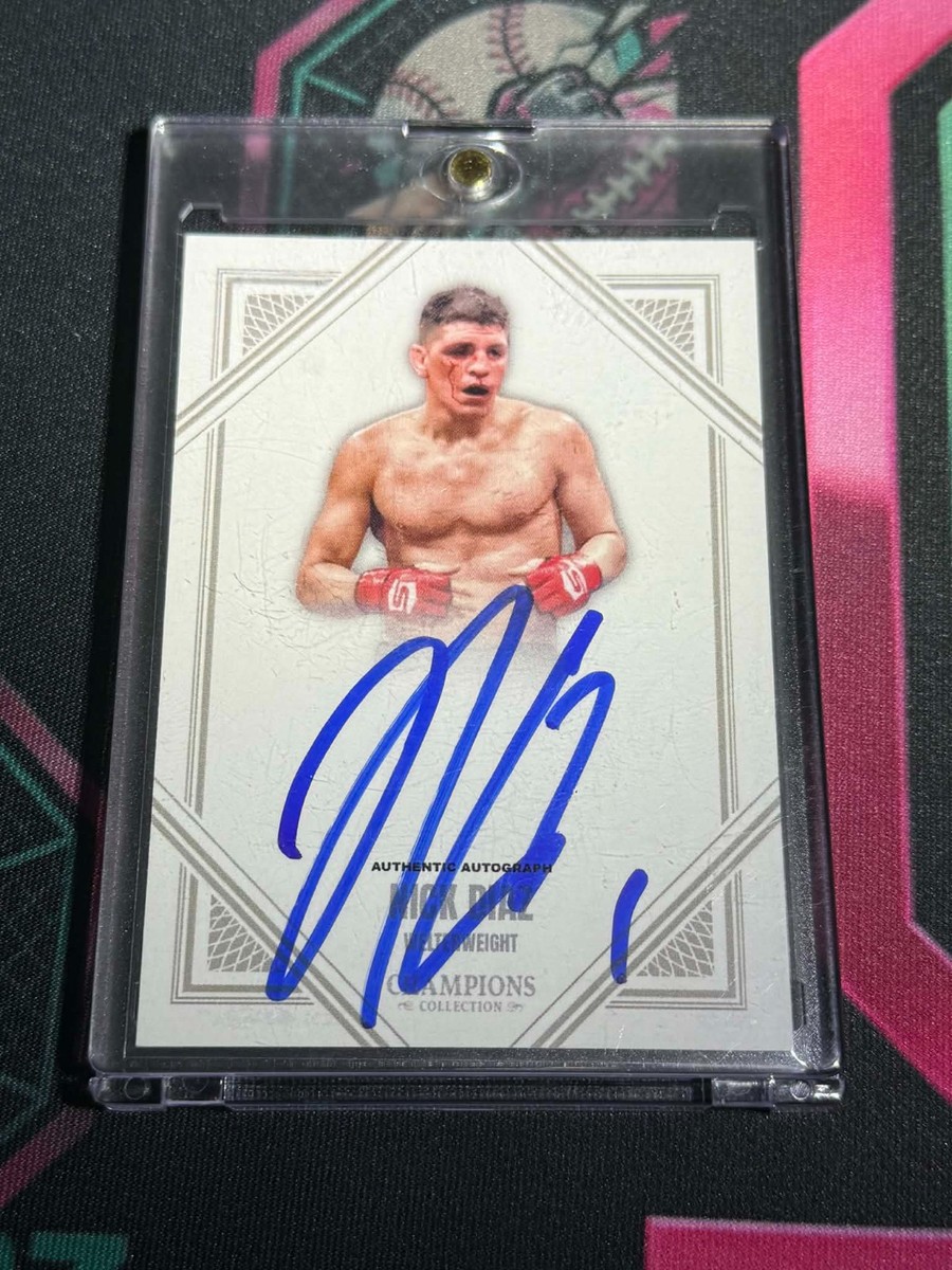 UFC Nick Diaz サイン入りフィギュア PSA/DNA 認証済み Nick Diaz Auto #ND-A Champions Collection JSA Witnessed Autograph