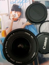 Canon EF-S 18-55mm f/3.5-5.6 II Lens with Caps Filter Fully Tested Working