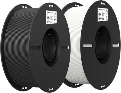 Creality Ender PLA Filament 1,75 mm 3D Drucker Filament, 2 kg, schwarz + weiß 
