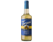 Torani Sugar-Free French Vanilla Syrup 25.4 oz  Zero Calorie Flavor