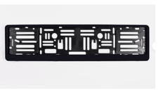 Black European Size License Plate Frame Holder Black European Size License Plate Frame Holder