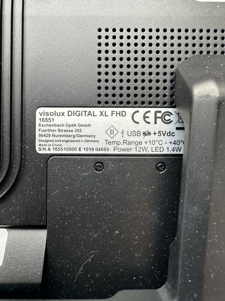 "Lupa de video HD color 12"" Eschenbach Visolux Digital XL FHD PROBADA FUNCIONANDO" Foto 2 de 3