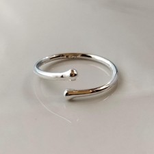 925 Sterling Silver, Solid Silver, Band Ring, Minimal Simple Ring