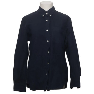Muji, Businesshemd, Größe: S, Blau, Baumwolle, Einfarbig, Damen #oCm