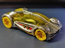 Hot Wheels 2014 "IRIDIUM" Chrome W/Yellow Wheels - Loose