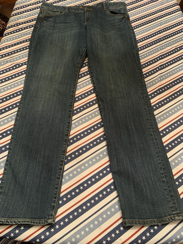 WOMEN’S KUT FROM THE KLOTH DIANA SKINNY BLUE JEANS SIZE 16 Style Kp488MT8