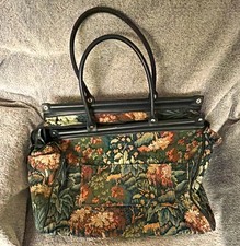 Women s Floral Tapestry Satchel Handbag, Medi...