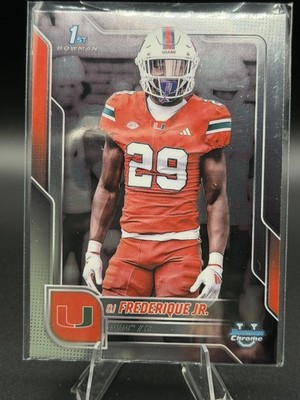 2025 Bowman University Chrome #92 OJ Frederique Jr. Miami Free Ship NM+