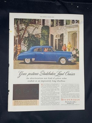 Magazine Ad* - 1947 - Studebaker Commander Regal De Luxe Land Cruiser